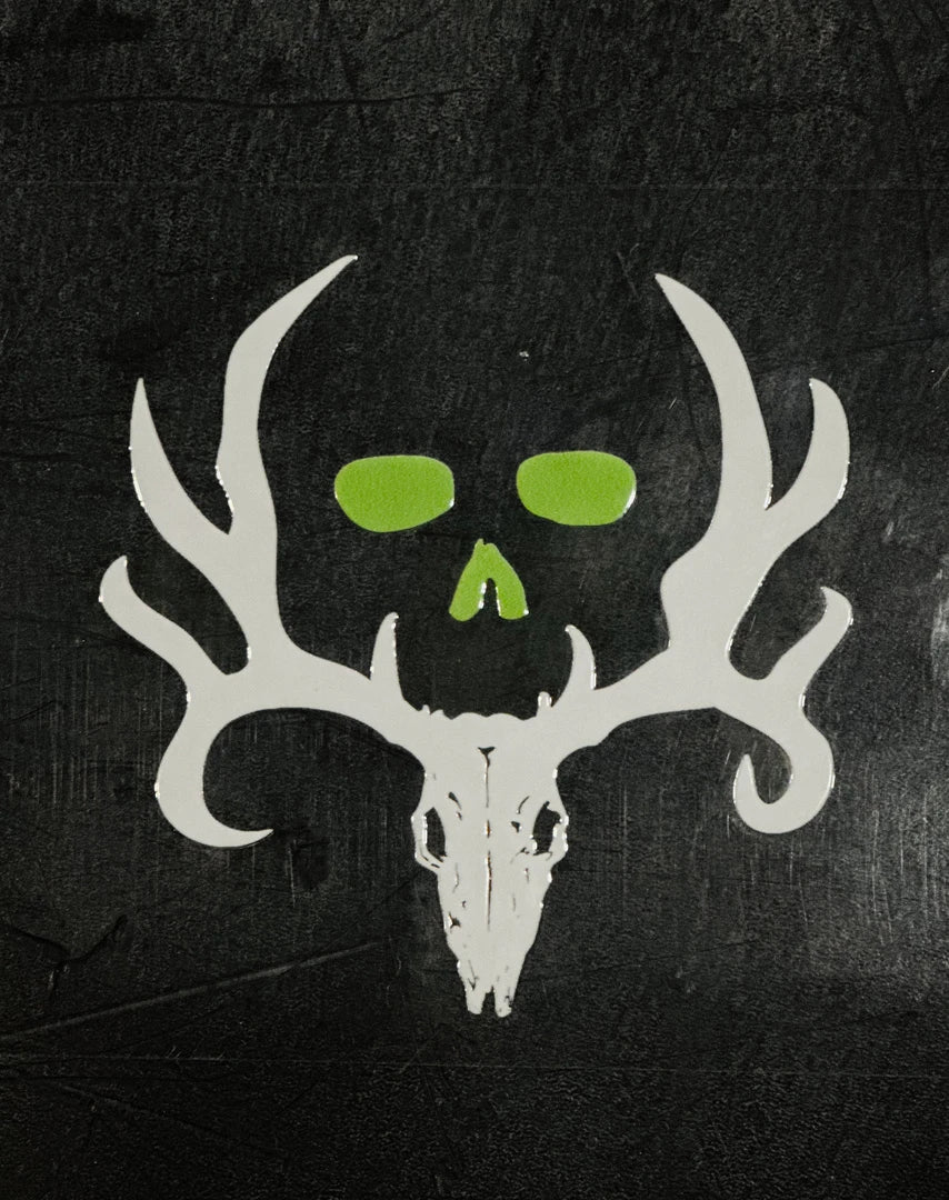 Bone Collector Skull Decal 4"