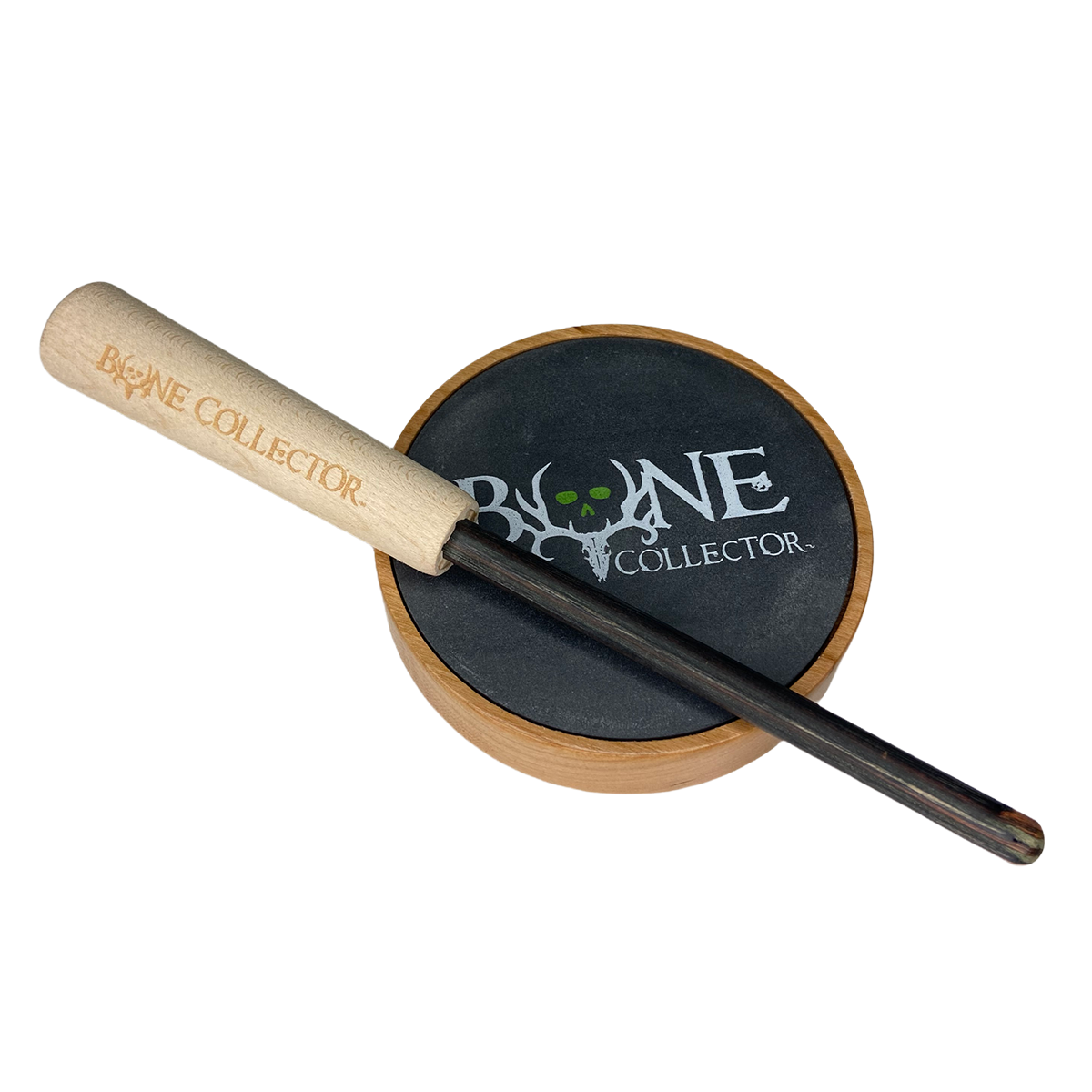 bone collector Alter Ego Turkey Friction Call-Double Sided Cherry Pot with Slate On Top and Glass On Bottom Frontside