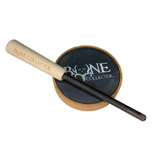 bone collector Alter Ego Turkey Friction Call-Double Sided Cherry Pot with Slate On Top and Glass On Bottom Frontside