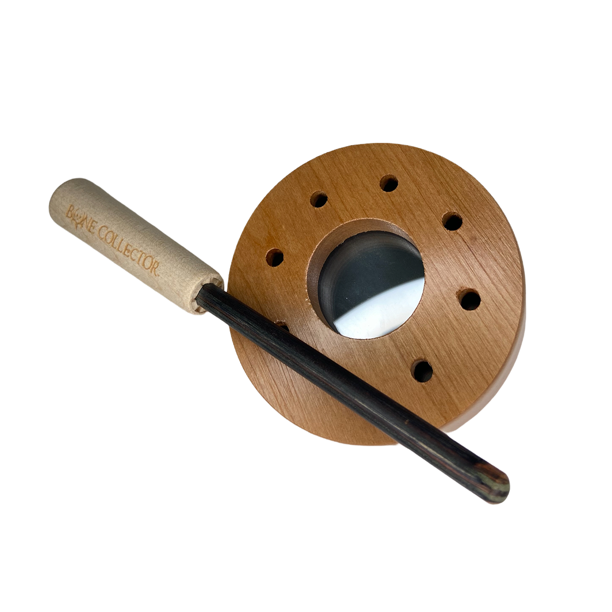 bone collector Alter Ego Turkey Friction Call-Double Sided Cherry Pot with Slate On Top and Glass On Bottom backside