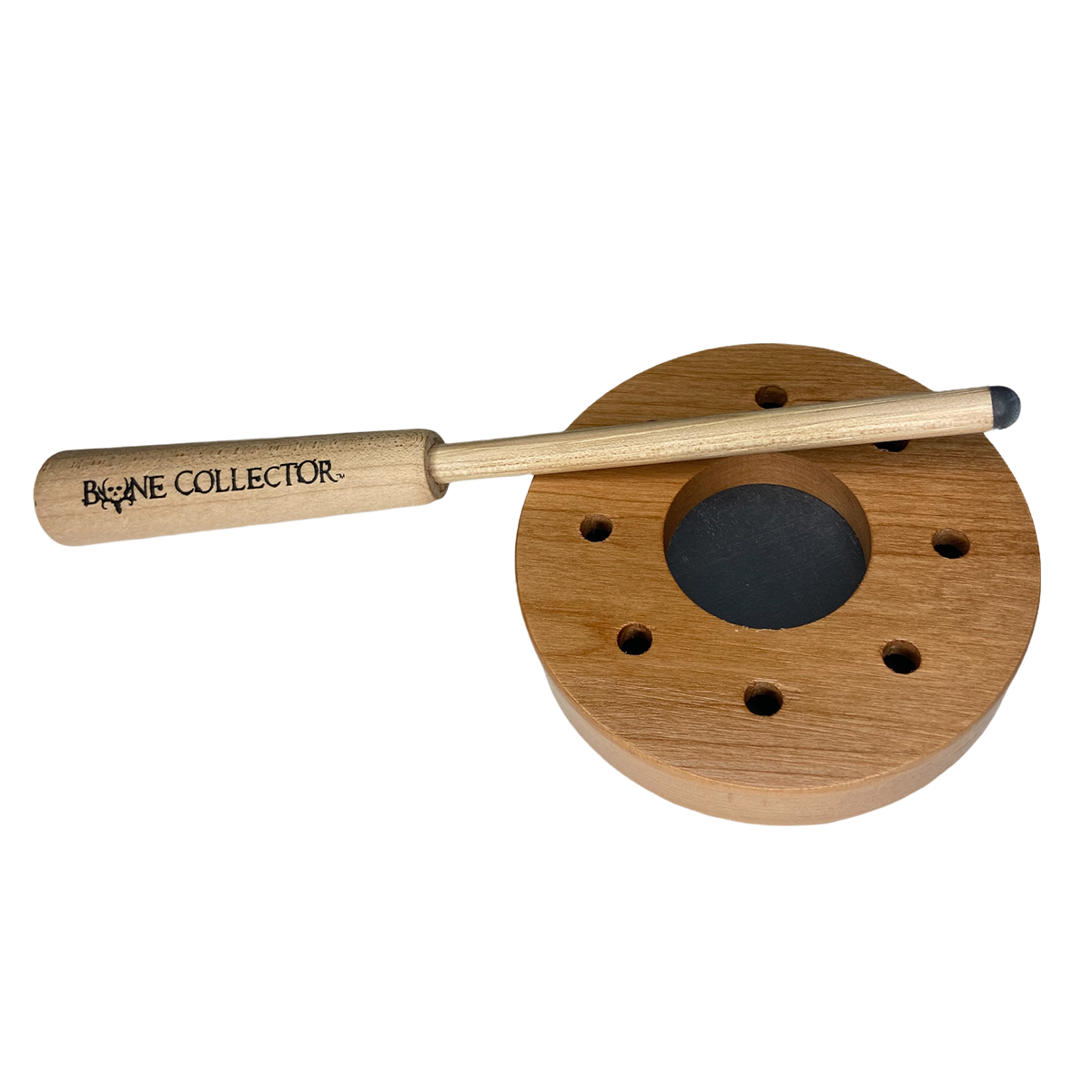 bone collector Double Deceiver Turkey All Weather Friction Call Double-Sided Cherry Pot with Crystal On Top and  Slate On Bottom back