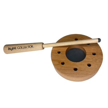 bone collector Double Deceiver Turkey All Weather Friction Call Double-Sided Cherry Pot with Crystal On Top and  Slate On Bottom back