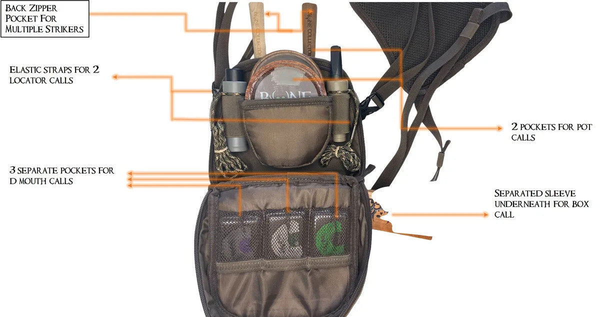 bone collector bc quick call chest pack pocket descriptions