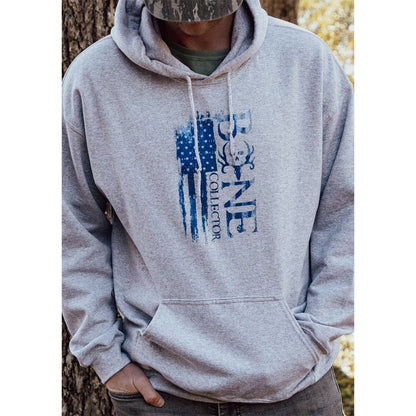 bone collector blue flag hoodie