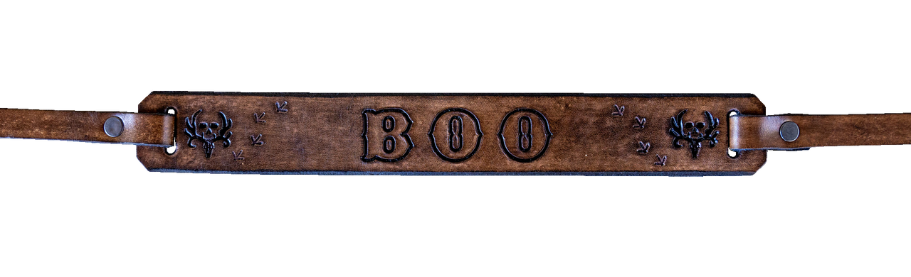 bone collector custom leather turket totes chestnut