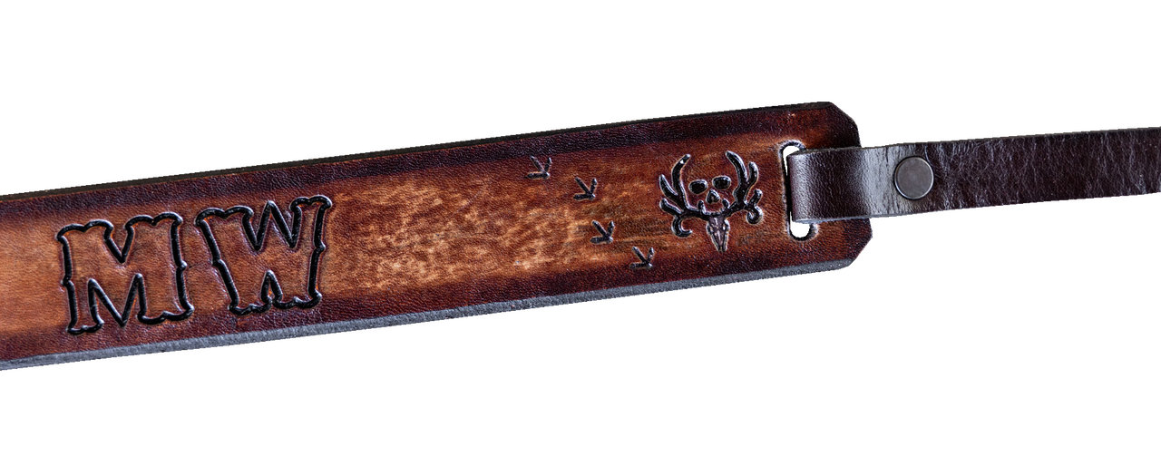 bone collector custom leather turket totes two toned bc pattern