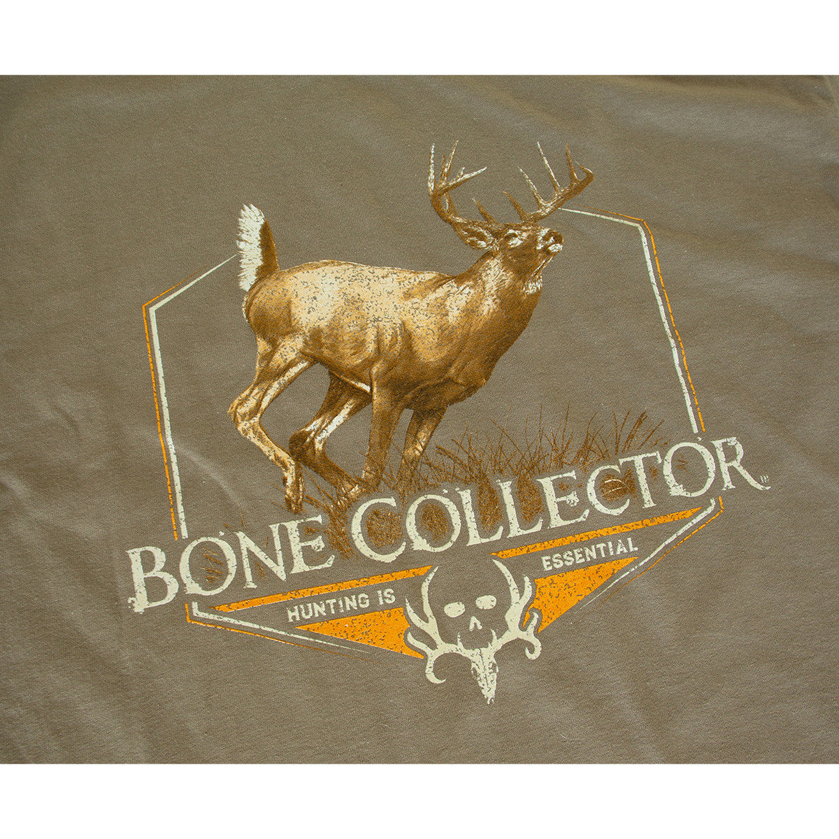 bone collector whitetail hexagon tee - prairie dust logo