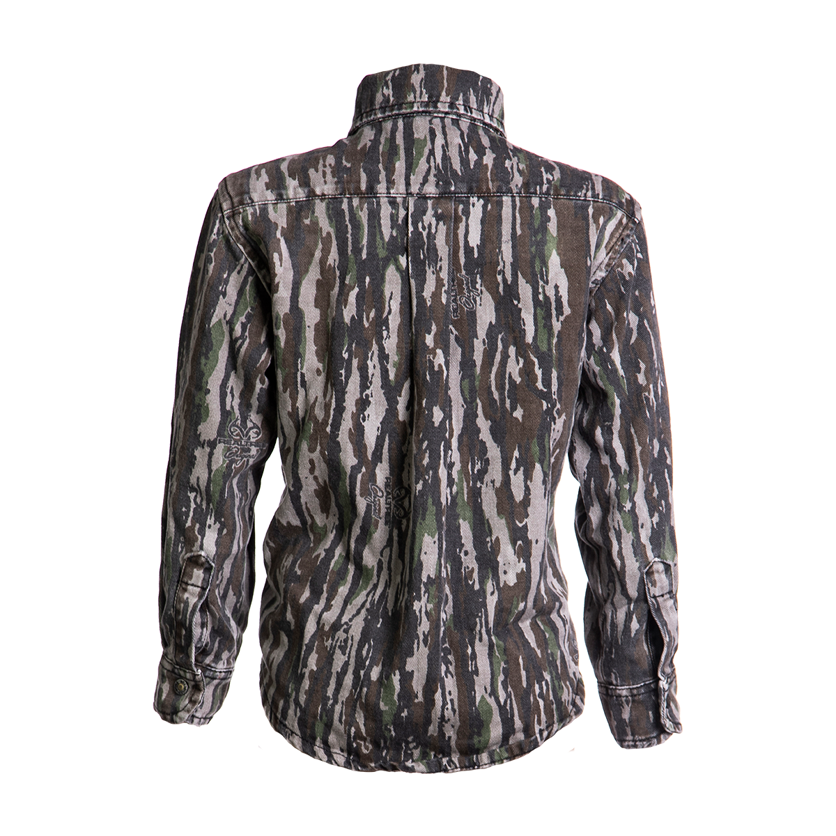 bc raskulls long sleeve button-up shirt back