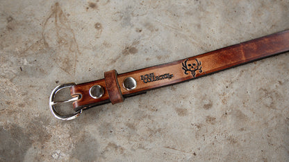 Bone Collector Custom Youth Leather Belt