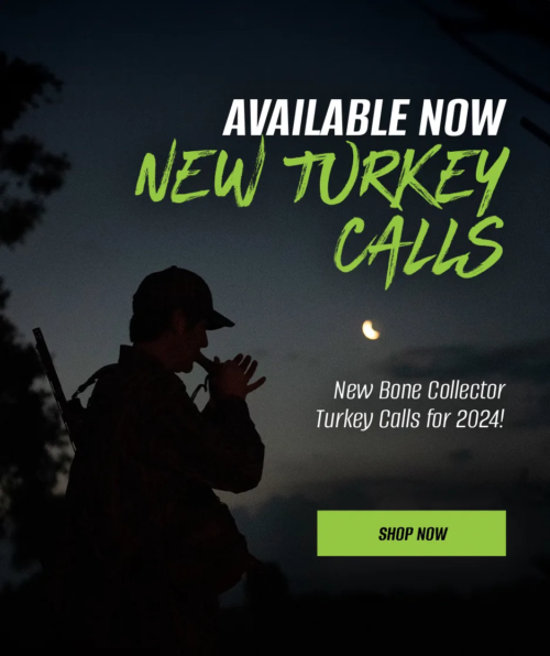 bone collector new turkey calls 2024 mobile banner — Bone Collector